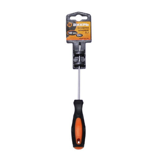 Отвёртка шлицевая "ВИХРЬ" SL3, 100 мм 73/6/2/7
