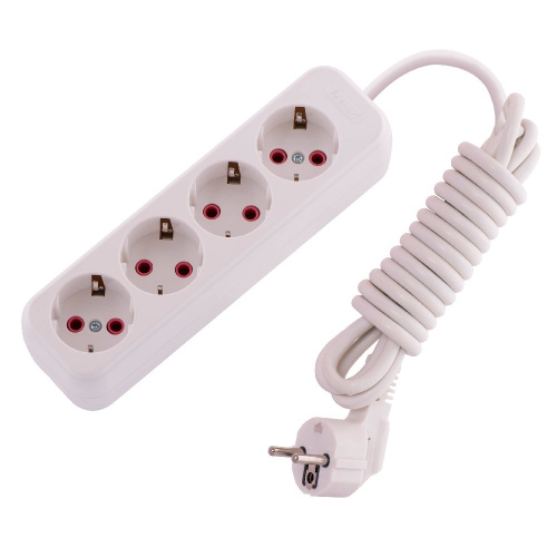 720-0403-401 LILA Удлинитель с/з 4 вх. 3 м. (3500Вт)