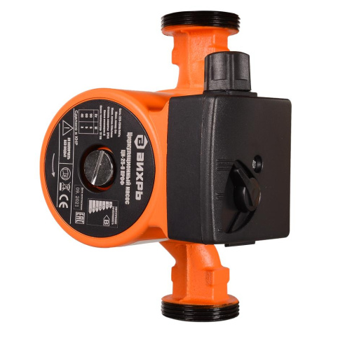 Циркуляционный насос "ВИХРЬ" ЦН-25-6 ПРОФ, 40/60/90Вт, 3/5/6 метров напор, 50 л/мин, 68/7/2