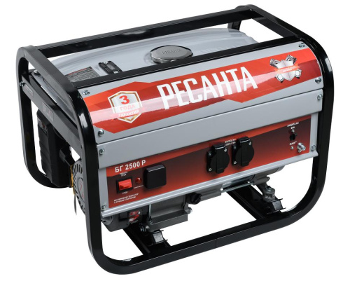 Электрогенератор БГ 2500 Р Ресанта, 2000Вт, 64/1/50