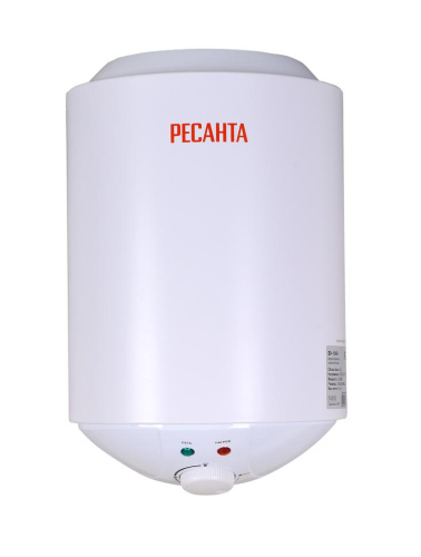 Водонагреватель накопительный круглый ВН-10КН Ресанта, 2000Вт, (над раковиной), 16 мин, 5 лет, 74/5/10