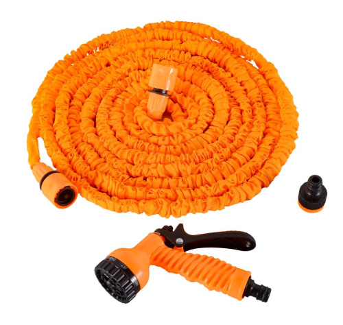 Набор для полива с растягивающимся шлангом 15м Вихрь, 73/7/2/25