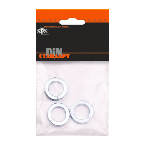 Шайба гроверная DIN127 М4 (30 шт) пакетик, тов-092505