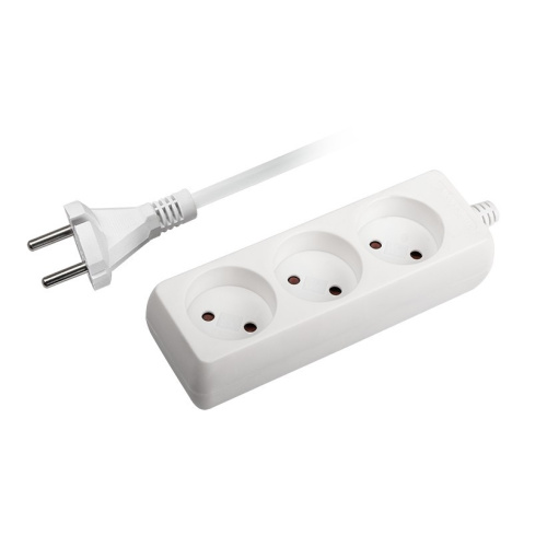 Удлинитель  ФАZА  FE-03- 150   (3 роз. - 1,5м, шторки), 6А, Макс. нагрузка 1300 Вт