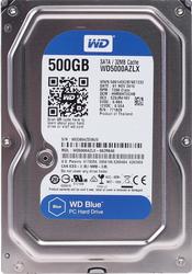 Жесткий диск 500 ГБ  WD Blue [WD5000AZLX] [SATA III, 6 Гбит/с, 7200 об/мин, кэш память - 32 МБ]