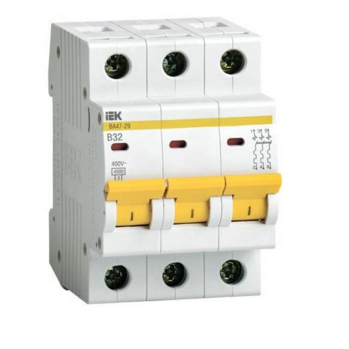 Выключатель авт. ВА47-29 3п   32А  х-ка C   4,5кА  MVA20-3-032-C  IEK, 6733