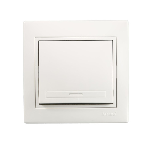 701-0202-100 MIRA Выключатель белый с белой вставкой