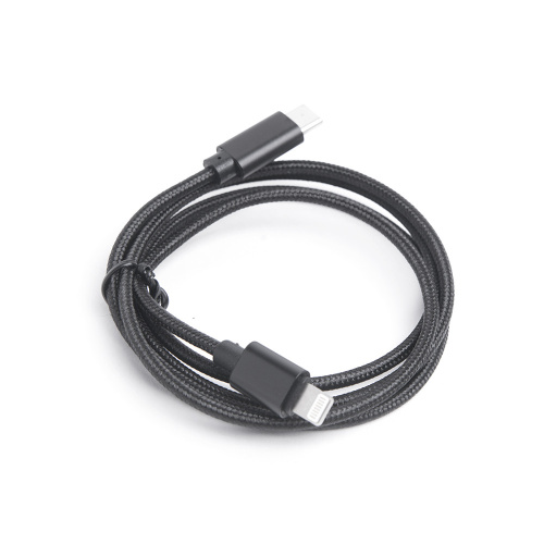 Шнур USB Type-C 3.1 - Lightning, 1,8 м (шт/шт), чёрный, Атом