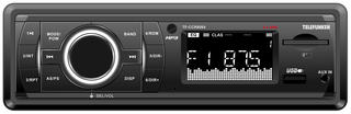 Автомагнитола TELEFUNKEN TF-CCR8084 черный\W(1din/4х45Вт/радио/USB/TF)
