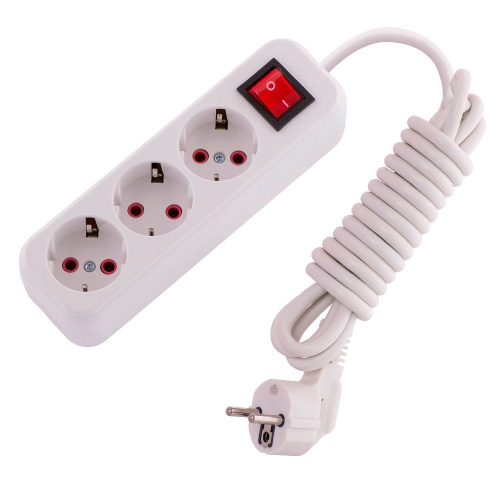 720-0303-302 LILA Удлинитель с/з 3 вх. 3 м. с вык. (3500Вт)