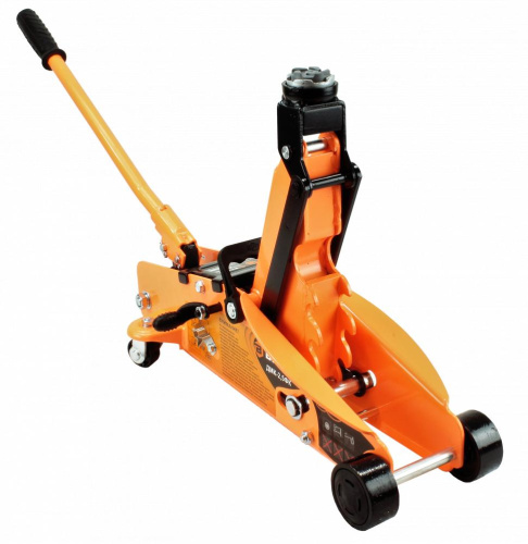 Домкрат гидравлический подкатной ДМК-2,5ФК (2,5 т, 140-390 мм, с фиксатором, в кейсе) Вихрь, 73/5/4/4