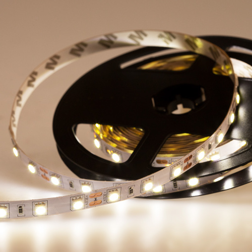 LED лента открытая, ширина 10 мм, IP23, SMD 5050, 60 диодов/метр, 12V, 14.4w/m (белая)