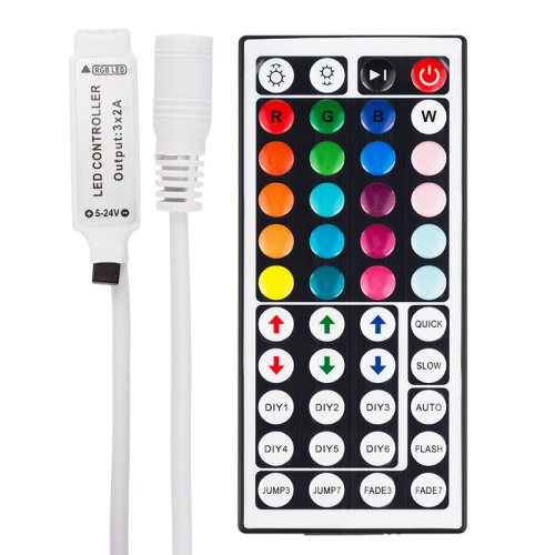 LED мини контроллер ИК(IR), 72W/144W, 44 кнопки, 12V/24V