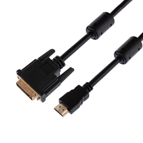 Шнур HDMI - DVI-D gold 1.5М с фильтрами REXANT