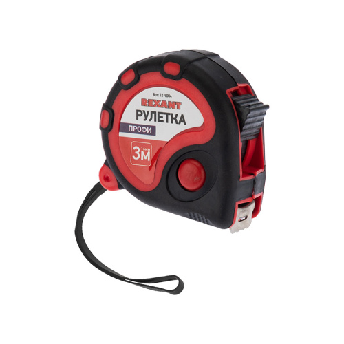 Рулетка " Профи " прорезиненный корпус 3м*16мм Rexant
