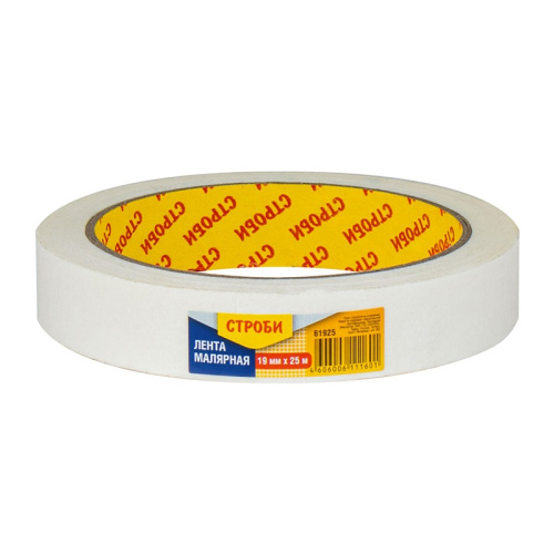 Лента малярная Строби, 19 мм х 25 м, тов-219681