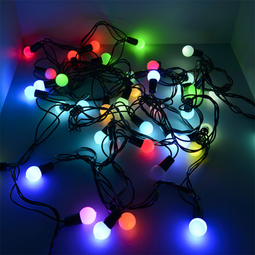 Гирлянда светодиодная "Шарики" BL-550M, 40 LED, 5м, мультицвет,черный шнур (18158)