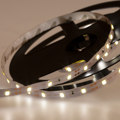 LED лента открытая, IP23, SMD 3528, 60 диодов/метр, 12V, 4.8w/m (белая)