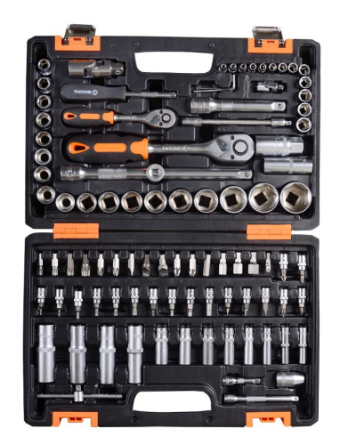 Набор инструментов, 1/2" , 1/4" , CrV, в кейсе 94 предм Вихрь, 73/6/7/5