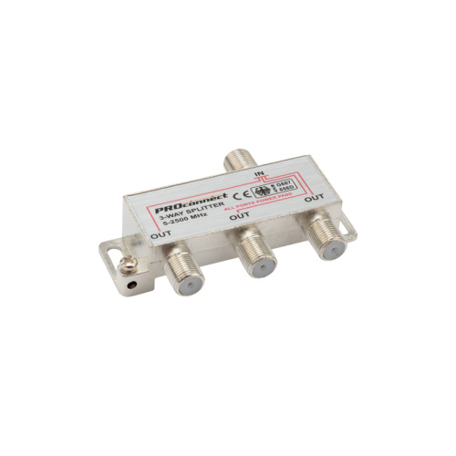 ДЕЛИТЕЛЬ ТВ х 3 под F разъём 5-2500 МГц "СПУТНИК" PROCONNECT