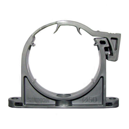 Хомут пластиковый с верхней защелкой для канализационных труб d=50 мм, тов-064930