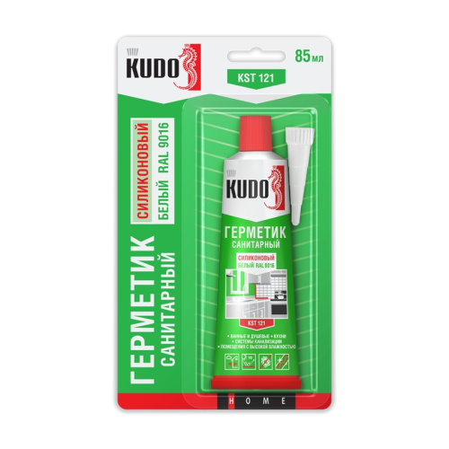 Герметик Kudo KST 121 силиконовый санитарн. белый (85мл), тов-216327