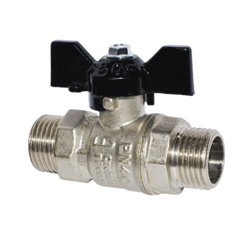Кран шаровый PN40, 1/2" Н/Н, бабочка, тов-102775