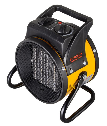 Тепловая электрическая пушка ТЭПК-EU-2000К (керам.нагревательный элемент,круглая) Eurolux, 67/1/35