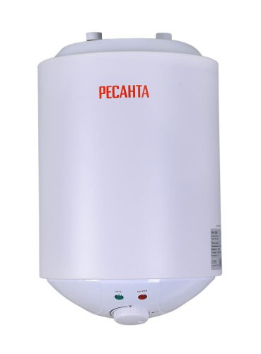 Водонагреватель накопительный круглый ВН-10КВ Ресанта, 2000Вт, (ПОД раковиной), 16 мин, 5 лет, 74/5/9