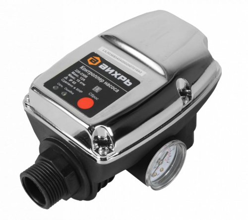 Контроллер насоса "ВИХРЬ" (датчик сухого хода) стартовое давление, атм. 1,5-3,5/ 1,2кВт, 68/4/4