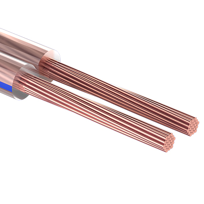 Кабель акустический, 2х2.00 мм², прозрачный BLUELINE, 100 м. REXANT