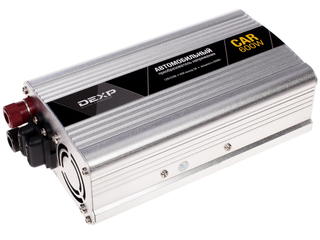Инвертор DEXP CAR 600W [600 Вт, модифицированная синусоида, розетка x1, USB x1]