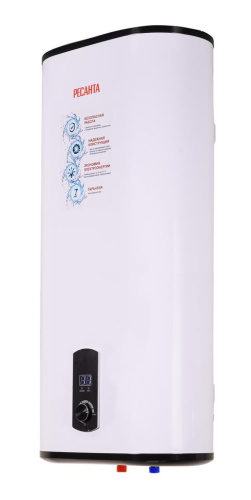 Водонагреватель накопительный ВН-100В Ресанта, цифровой дисплей, УЗО, 2000Вт, (подвод - снизу), 122мин, 7 лет, 74/5/4
