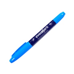 ГЛА137 Маркер перман. двустор. кругл. 0.4/2.0мм BEIFA, синий, арт. PY1082D
