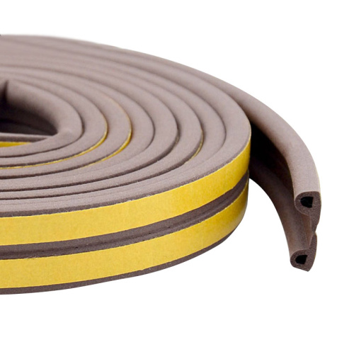 Уплотнитель тип P коричневый, 2х50 м, тов-090573, цена за 1 метр двойной!