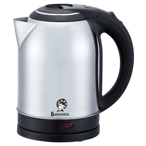 Чайник эл. ВАСИЛИСА Т-31-2000, нержавейка, черный, 1500Вт, 2,0л