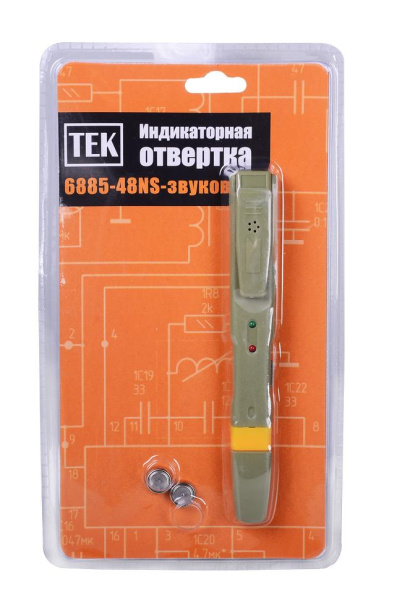 Отвертка-индикатор РЕСАНТА 6885-48NS (RFA101)-звуковая, 61/10/159