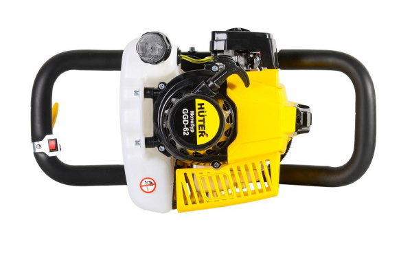 Мотобур GGD-62 HUTER, двухтактный, 2.4 кВт, 63 см³, бак - 1.6 л, диаметр до - 300 мм, 70/13/18