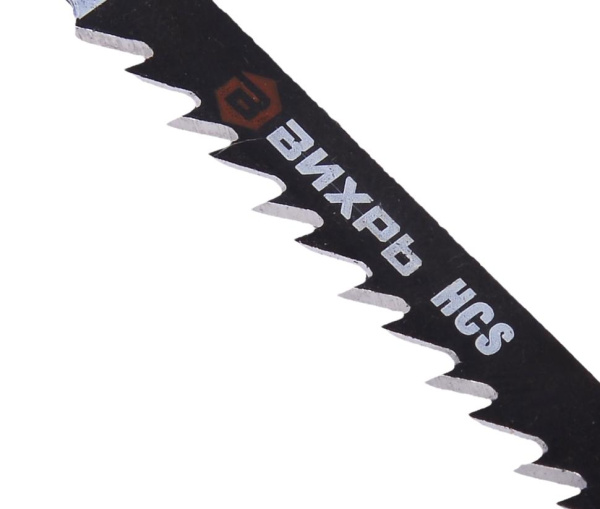 Пилки для лобзика Т144D по дереву,быстрый рез 100х75мм (2шт) 73/10/5/2 "ВИХРЬ"