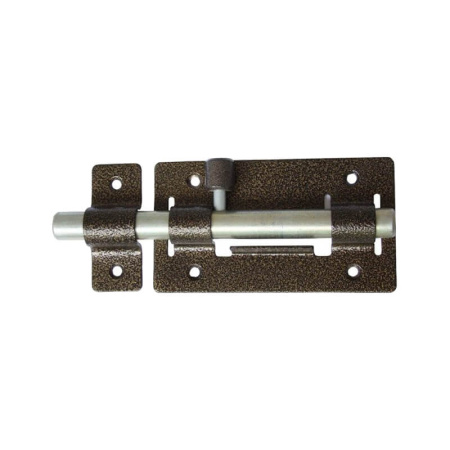 Задвижка дверная ЗД 01, накладная, круглый ригель, бронза, тов-141455