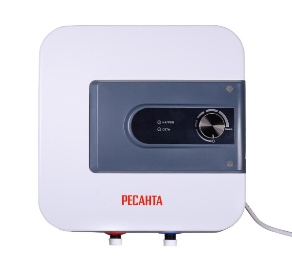 Водонагреватель накопительный  ВН-15Н Ресанта, 1500Вт, (над раковиной), 31 мин, 5 лет, 74/5/8