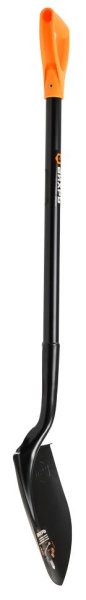 Штыковая лопата с изогнутой тулей, металлический черенок Вихрь, 73/7/1/7