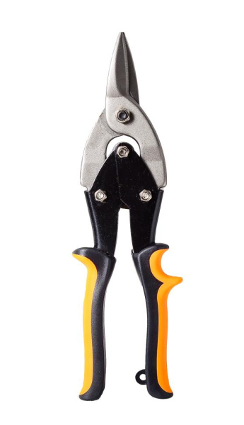 Ножницы по металлу 250 мм., прямой рез, двухкомпонентные рукоятки "ВИХРЬ"