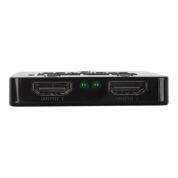 Делитель HDMI 1x2 пластиковый корпус  REXANT (вход HDMI - выход 2 HDMI) на два телевизора