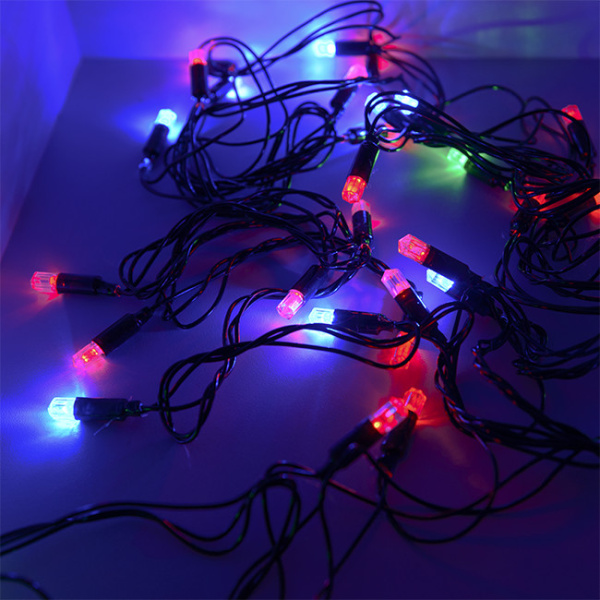 Гирлянда светодиодная "Рисовая" SE-RICE-540M, 5M, 40 LED, мультицвет, черный шнур (2459)