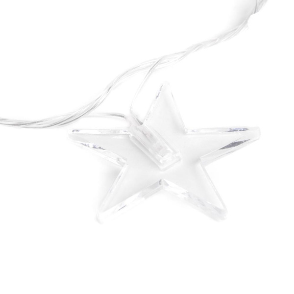 Гирлянда светодиодная "Созвездие", SE-STAR-440WW, 220В, 4м, 40LED, теплый белый, прозр шнур 3м, Funray, 2656