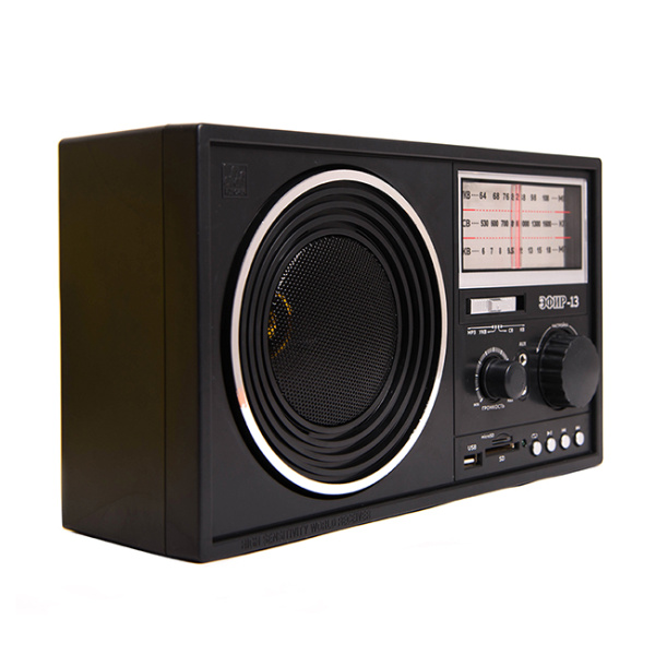Радиоприемник "Эфир-13", бат. 4*R20 (не в компл.), 220V, USB, SD, microSD, AUX (17840)