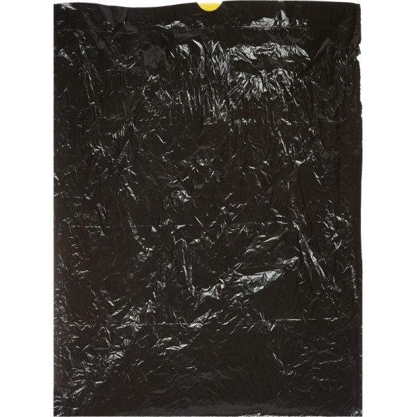Мешки для мусора ПВД 35л 25мкм 10шт/рул черн50х58см, Стандарт, с завязками, РОМАШКА, 1341833