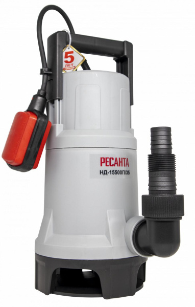 Дренажный насос НД-15500П/35 Ресанта, шт, 77/2/6