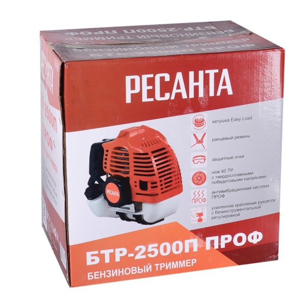Бензиновый триммер БТР-2500П ПРОФ Ресанта, (с антивибрационной системой), 70/2/42